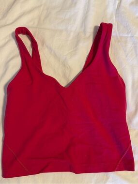 lululemon athletica Red Tank Top